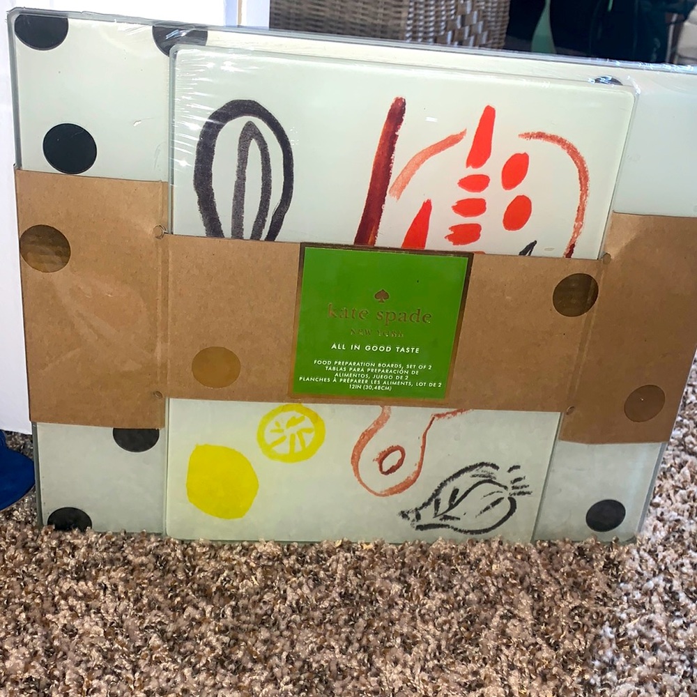 2 Kate Spade cutting boards